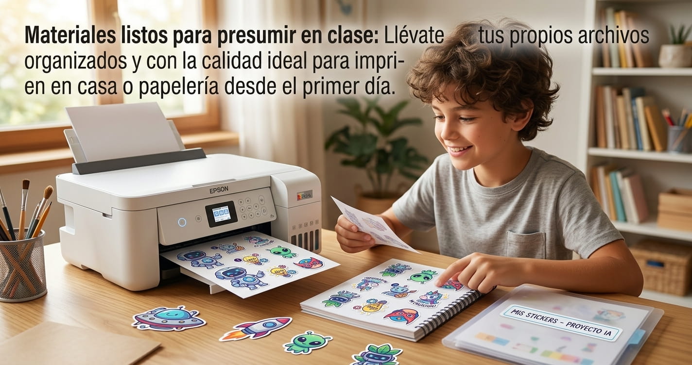 Stickers listos para Imprimir - Taller Online Crea tus Propios Stickers con IA - Club365IT